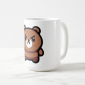 Fierce Brown Bären Art Kaffeetasse (VorderseiteRechts)