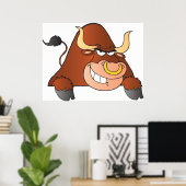 Fierce Bull Poster (Heimbüro)