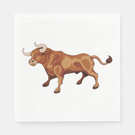 Fierce Bull Serviette (Vorderseite)