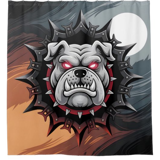 Fierce Bulldog Duschvorhang (Vorderseite)