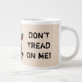 FIERCE Bulldog-Motorrad BEHANDELT MICH NICHT Jumbo-Tasse (Rechts)