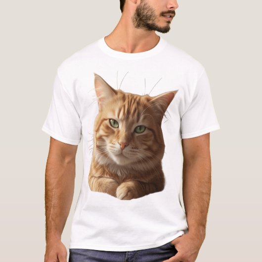 Fierce Cat Face T-Shirt – Bold & Playful (Vorderseite)