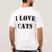 Fierce Cat Face T-Shirt – Bold & Playful (Rückseite)