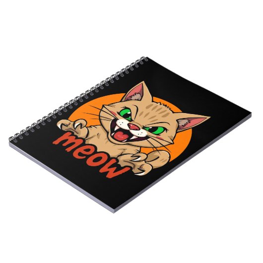 Fierce Cat Notizblock (Linke Seite)