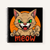 Fierce Cat Notizblock (Vorderseite)