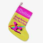 FIERCE CHEERLEADER PERSONALISIERT CHRISTMAS STRUMP KLEINER WEIHNACHTSSTRUMPF (Vorderansicht (hängend))