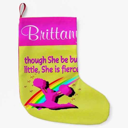 FIERCE CHEERLEADER PERSONALISIERT CHRISTMAS STRUMP KLEINER WEIHNACHTSSTRUMPF (Vorderseite)