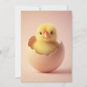 Fierce Chick in Eggshell Karte (Vorderseite)