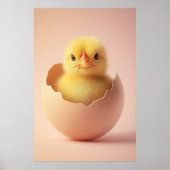 Fierce Chick in Eggshell Poster (Vorne)