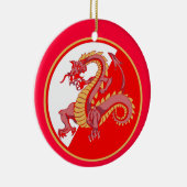Fierce Chinese Dragon Christmas Ornament (Rechts)