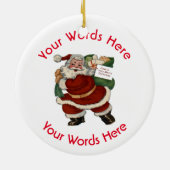 Fierce Chinese Dragon Custom Christmas Ornament (Hinten)