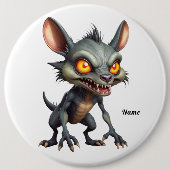 Fierce Chupacabra Kunstvoll wandern Button (Vorderseite)