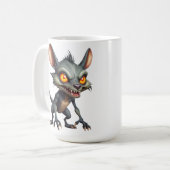 Fierce Chupacabra Kunstvoll wandern Kaffeetasse (Vorderseite Links)
