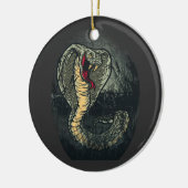 Fierce Cobra Snake Dark Jungle Tattoo Art Keramik Ornament (Links)