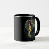 Fierce Cobra Snake Dark Jungle Tattoo Art Tasse (VorderseiteRechts)