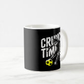 Fierce Crunch Time Cat Soccer Mugs Kaffeetasse (VorderseiteRechts)
