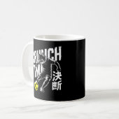 Fierce Crunch Time Katze Fußball Tassen (Vorderseite Links)