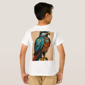 Fierce Crystal Eagle T-Shirt Design (Schwarz voll)
