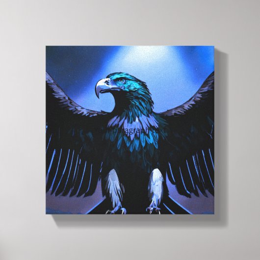 Fierce Crystal Eagle – Wild Spirit Canvas Art Leinwanddruck (Vorderseite)