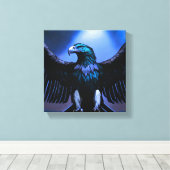 Fierce Crystal Eagle – Wild Spirit Canvas Art Leinwanddruck (Insitu (Holzboden))