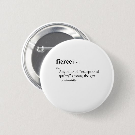 FIERCE (Definition) Button (Vorne & Hinten)