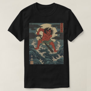 Fierce Demon Warrior - Japanischer Oni Club T-Shirt