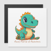 Fierce Dinosaurs Magnetkarte (Vorne/Hinten)