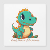 Fierce Dinosaurs Magnetkarte (Vorderseite)