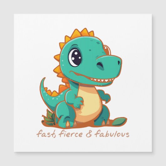 Fierce Dinosaurs Magnetkarte (Vorderseite)