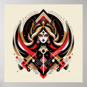 Fierce & Divine - Goddess Durgas Power | Fraoula Poster (Vorne)