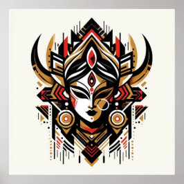 Fierce & Divine - Goddess Durgas Power Poster