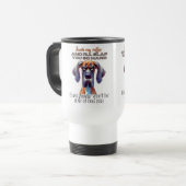 Fierce Dog Coffee Tasse - Funny "Touch My Coffee" (Vorderseite Links)