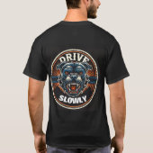 Fierce Dog Illustration Emblem T-Shirt (Rückseite)