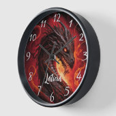 Fierce Dragon and Fire Uhr (Winkel)
