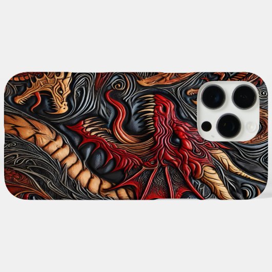 Fierce Dragon Art Case-Mate iPhone Hülle (Rückseite (Horizontal))