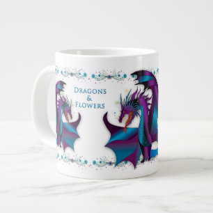 Fierce Dragon Blume Feminine Mystical Name Jumbo-Tasse
