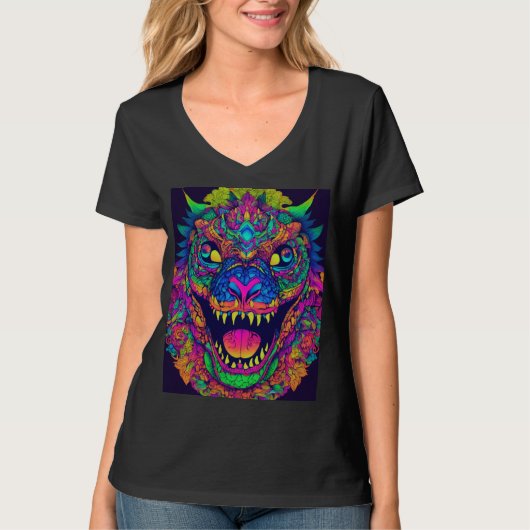 Fierce Dragon Head T-Shirt (Vorderseite)