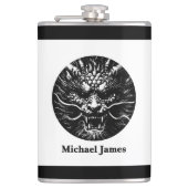 Fierce Dragon Personalized Flachmann (Vorderseite)