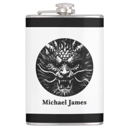 Fierce Dragon Personalized Flachmann