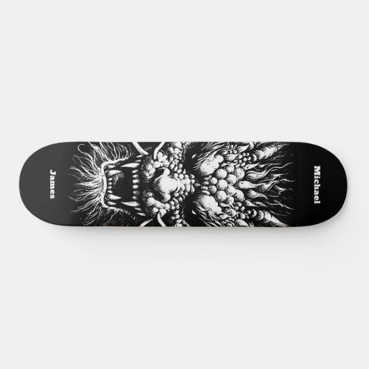 Fierce Dragon Personalized Skateboard (Horizontal)