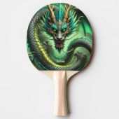 Fierce Dragon Personalized Tischtennis Schläger (Rückseite)