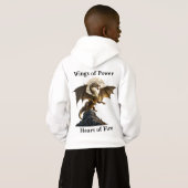 Fierce Dragon Rearing Hoodie (Schwarz voll)