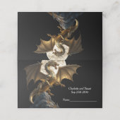 Fierce Dragon Rearing Platzkarte (Außenseite Aufgefaltet)