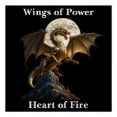 Fierce Dragon Rearing Poster (Vorderseite)