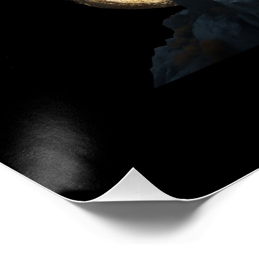 Fierce Dragon Rearing Poster (Ecke)