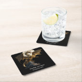 Fierce Dragon Rearing Rechteckiger Pappuntersetzer (Vor Ort)