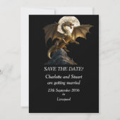 Fierce Dragon Rearing Save The Date (Vorderseite)