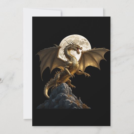 Fierce Dragon Rearing Save The Date (Rückseite)