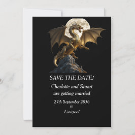 Fierce Dragon Rearing Save The Date