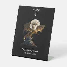 Fierce Dragon Rearing Sockelschild